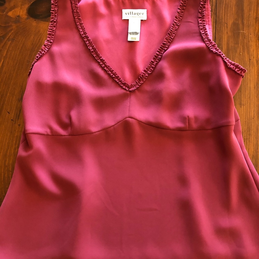Pink Sleeveless Blouse- Liz Claiborne